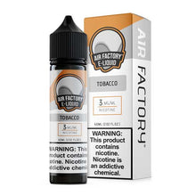 Air Factory Tobacco 60ml | Freebase E-Liquid | thesmokeplug.com