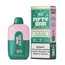 Aloe Kiwi Strawberry Flavored FIFTY BAR 6500 Disposable Vape Device 1PC | The Smoke Plug