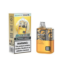 Alphonso Mango Flavored Spaceman 10K Pro Disposable Vape Device 10PK | The Smoke Plug