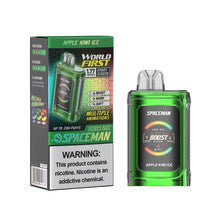 Apple Kiwi Ice Flavored Spaceman Prism 20K Disposable Vape Device 10PK | The Smoke Plug