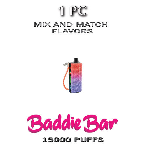 Baddie Bar Disposable Vape Device | 15000 Puffs - 1PC The Smoke Plug Baddie Bar Disposable Vape Device | 15000 Puffs - 1PC The Smoke Plug