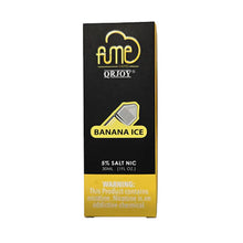 FUME Banana Ice Salt Nic E-Liquid 30ml Bottle