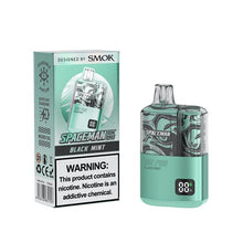 Black Mint Flavored Spaceman 10K Pro Disposable Vape Device 10PK | The Smoke Plug
