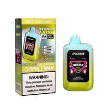 Black Peach Lemonade Flavored Spaceman Nebula 25K Plus Disposable Vape Device 1PC | The Smoke Plug