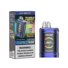 Blue Razz Ice Flavored Spaceman Prism 20K Disposable Vape Device 10PK | The Smoke Plug