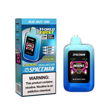 Blue Razz Tang Flavored Spaceman Nebula 25K Plus Disposable Vape Device 6PK | The Smoke Plug
