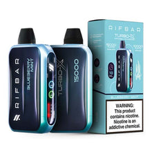 Blueberry Mint Flavored Rifbar Turbo-X Disposable Vape Device 1PC | The Smoke Plug