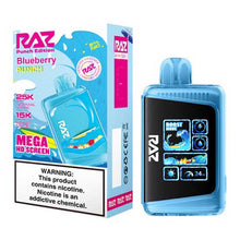 Blueberry Punch Flavored RAZ DC25000 Disposable Vape Device - 25000K Puffs - 10PK | The Smoke Plug