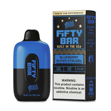 Blueberry Super Strudel Flavored FIFTY BAR 6500 Disposable Vape Device 3PK | The Smoke Plug