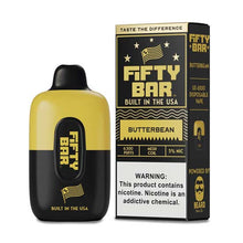 Butterbean Flavored FIFTY BAR 6500 Disposable Vape Device 3PK | The Smoke Plug