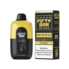 Butterbean Flavored Fifty Bar V2 Disposable Vape Device - 20000 Puffs - 6PK | The Smoke Plug