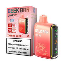 Cherry Bomb Flavored Geek bar Pulse Disposable Vape Device - 15000 Puffs | thesmokeplug.com - 10PK