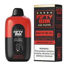 Cinnamon Funnel Cake Flavored Fifty Bar V2 Disposable Vape Device - 20000 Puffs - 10PK | The Smoke Plug