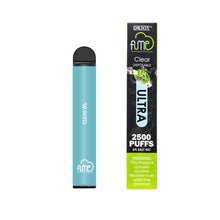 Clear flavored Fume ULTRA Disposable Vape Device 2500Puffs - 10PK