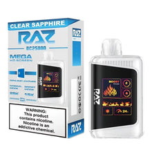 Clear Sapphire Flavored Raz DC25000 Disposable Vape Device - 25K Puffs - 1PC | The Smoke Plug