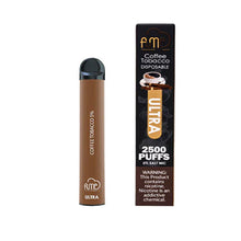 Coffee Tobacco flavored Fume ULTRA Disposable Vape Device 2500Puffs - 6PK