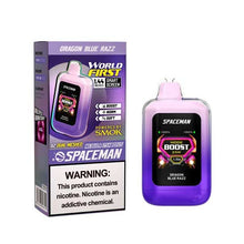 Dragon Blue Razz Flavored Spaceman Nebula 25K Plus Disposable Vape Device 1PC | The Smoke Plug