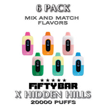 Fifty Bar X Hidden Hills Disposable Vape Device | 20000 Puffs - 6PK