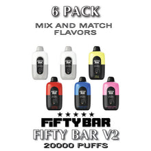 Fifty Bar V2 Disposable Vape Device | 20000 Puffs - 6PK