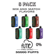 Fume PRO ZERO 0% Disposable Vape Device 30000 Puffs - 6PK