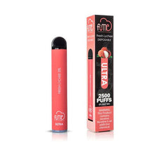 Fresh Lychee flavored Fume ULTRA Disposable Vape Device 2500Puffs - 6PK