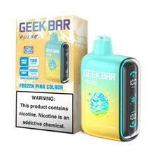 Frozen Pina Colada Flavored Geek Bar Pulse Disposable Vape Device 10PK | The Smoke Plug
