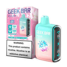 Frozen Strawberry Flavored Geek Bar Pulse Disposable Vape Device 10PK | The Smoke Plug