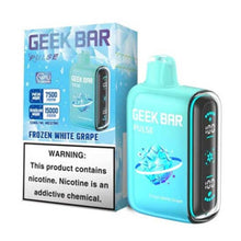 Frozen White Grape Flavored Geek Bar Pulse Disposable Vape Device 10PK | The Smoke Plug