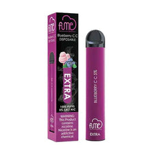 FUME EXTRA 5mg Blueberry CC (Cotton Candy) Flavored Disposable Vape - 10PK