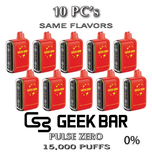 Geek Bar Pulse ZERO 0% Disposable Vape Device | 15000 Puffs - 10PC The Smoke Plug Geek Bar Pulse ZERO 0% Disposable Vape Device | 15000 Puffs - 10PC The Smoke Plug