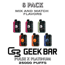 Geek Bar Pulse X Platinum Edition Disposable Vape Device | 25K Puffs - 6PK