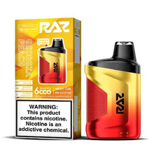 Georgia Peach Flavored Raz CA6000 Disposable Vape Device - 6000 Puffs | thesmokeplug.com -1PC