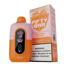 Hawaiian Nectar Flavored Fifty Bar x Hidden Hills Disposable Vape Device - 2000K Puffs - 10PK |The Smoke Plug