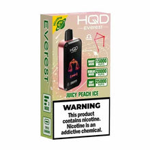 Juicy Peach Ice Flavored HQD Cuvie Everest Disposable Vape Device - 2500K Puffs | The Smoke Plug