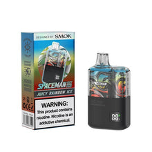 Juicy Rainbow Ice Flavored Spaceman 10K Pro Disposable Vape Device 10PK | The Smoke Plug