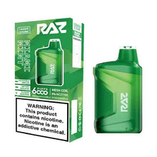 Miami Mint Flavored Raz CA6000 Disposable Vape Device - 6000 Puffs | thesmokeplug.com -1PC