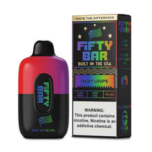 Milky Loops Flavored FIFTY BAR 6500 Disposable Vape Device 3PK | The Smoke Plug