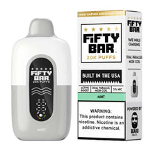 Mint Flavored Fifty Bar V2 Disposable Vape Device - 20000 Puffs - 10PK | The Smoke Plug