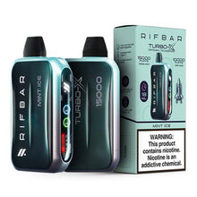 Mint Ice Flavored Rifbar Turbo-X Disposable Vape Device 1PC | The Smoke Plug