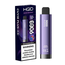 Mixed Berries Flavored HQD Cuvie Plus 2.0 Disposable Vape Device - 9000 Puffs | thesmokeplug.com - 10PK