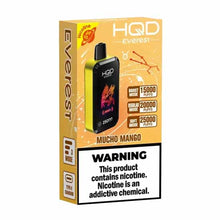 Mucho Mango Flavored HQD Cuvie Everest Disposable Vape Device - 2500K Puffs | The Smoke Plug