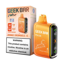 Orange Creamsicle Flavored Geek bar Pulse Disposable Vape Device - 15000 Puffs | thesmokeplug.com - 10PK