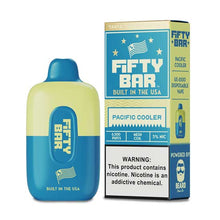 Pacific Cooler Flavored FIFTY BAR 6500 Disposable Vape Device 3PK | The Smoke Plug