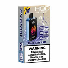 Peach Berry Blast Flavored HQD Cuvie Everest Disposable Vape Device - 2500K Puffs | The Smoke Plug