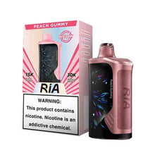 Peach Gummy Flavored RiA NV30K Disposable Vape Device - 30K Puffs | The Smoke Plug