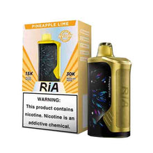 Pineapple Lime Flavored RiA NV30K Disposable Vape Device - 30K Puffs | The Smoke Plug