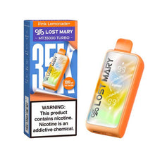 Pink Lemonade Flavored Lost Mary MT35000 Disposable Vape Device - 35K Puffs - 10PK | The Smoke Plug