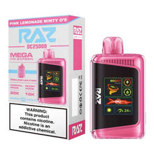 Pink Lemonade Minty O's Flavored RAZ DC25000 Disposable Vape Device - 25000K Puffs - 10PK | The Smoke Plug