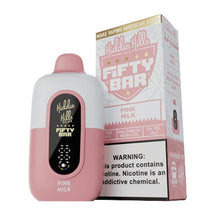 Pink Milk Flavored Fifty Bar x Hidden Hills Disposable Vape Device - 2000K Puffs - 10PK |The Smoke Plug