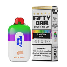 Rainbow Road Flavored FIFTY BAR 6500 Disposable Vape Device 3PK | The Smoke Plug